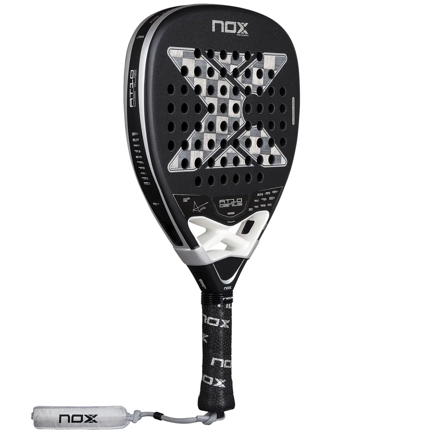Pala Padel NOX AT10 Genius Attack 18K Agustin Tapia 2026 - Imagen 2